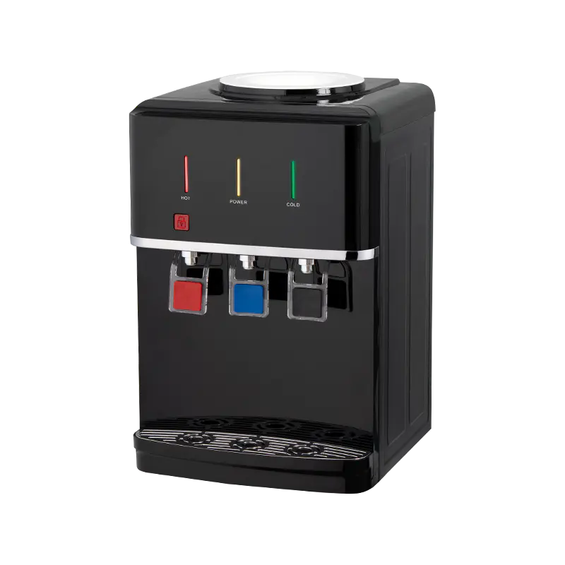 YR-2509T/YLR-2509T কালো তিন-আউটলেট ডেস্কটপ জল সরবরাহকারী